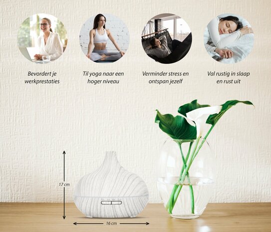 Essential Pro - White Wood - Aroma Diffuser