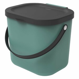 Rotho Albula Bioafvalbak 6L Groen/Antraciet
