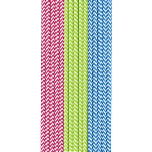 Duni Papieren Rietjes 50 Stuks Rood/Groen/Blauw