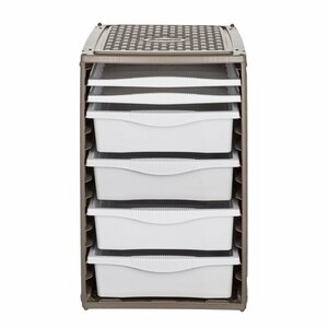 Bama Ri,ordino Opbergsysteem 34x41x53 cm Taupe/Wit