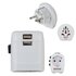 Hama Wereldreisadapter-set World Travel Pro Light USB 3-polig 2x USB_