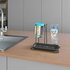 Metaltex Afdruiprek Flessen 25x14x22 cm Antraciet_