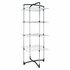 Metaltex Tec Fortino Droogtoren 33 m Drooglijn 69x64x171 cm Zilver/Zwart_