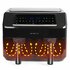 Emerio AF-130376.1 Dubbele Heteluchtfriteuse 2x3.6L 2400W Zwart_
