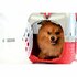 Bama Pet Transportbox 52x33x34 cm Rood/Zilver_