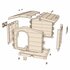 Bama Pet Cuccia Hondenhok 89x75x62 cm Beige/Taupe_
