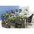 Bama Brick Koppelbare Plantenbakken 75L 59x23x27 cm 5 Stuks Antraciet_