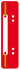 Kangaro 07060-05 Snelhechterstrip A5 2-gaats PP Doos A 100 Stuks Rood_