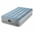 Intex 64157 Dura-Beam Comfort 1-Persoons Luchtbed 191x99x36 cm + Ingebouwde Pomp Blauw/Grijs_
