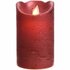 Lumineo Kerst Ledkaars met Dansvlam Rood 12 cm_
